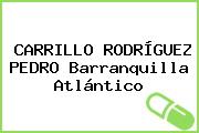 CARRILLO RODRÍGUEZ PEDRO Barranquilla Atlántico