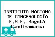 INSTITUTO NACIONAL DE CANCEROLOGÍA E.S.E. Bogotá Cundinamarca