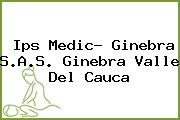Ips Medic- Ginebra S.A.S. Ginebra Valle Del Cauca