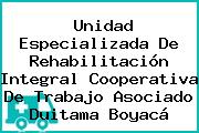 Unidad Especializada De Rehabilitación Integral Cooperativa De Trabajo Asociado Duitama Boyacá