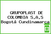 GRUPOPLAST DE COLOMBIA S.A.S Bogotá Cundinamarca