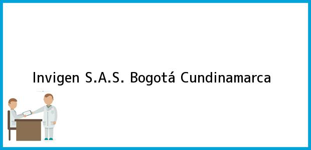 Teléfono, Dirección y otros datos de contacto para Invigen S.A.S., Bogotá, Cundinamarca, Colombia