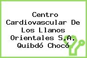 Centro Cardiovascular De Los Llanos Orientales S.A. Quibdó Chocó