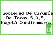 Sociedad De Cirugía De Torax S.A.S. Bogotá Cundinamarca