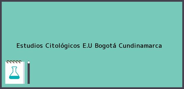 Teléfono, Dirección y otros datos de contacto para Estudios Citológicos E.U, Bogotá, Cundinamarca, Colombia