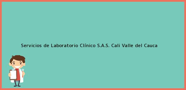 Teléfono, Dirección y otros datos de contacto para Servicios de Laboratorio Clínico S.A.S., Cali, Valle del Cauca, Colombia