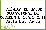 CLÍNICA DE SALUD OCUPACIONAL DE OCCIDENTE S.A.S Cali Valle Del Cauca