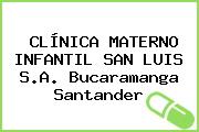 CLÍNICA MATERNO INFANTIL SAN LUIS S.A. Bucaramanga Santander