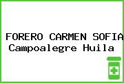 Ver forero carmen sofia campoalegre huila FORERO CARMEN SOFIA Campoalegre Huila