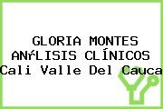 GLORIA MONTES ANàLISIS CLåNICOS Cali Valle Del Cauca