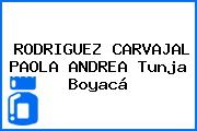 RODRIGUEZ CARVAJAL PAOLA ANDREA Tunja Boyacá