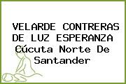 VELARDE CONTRERAS DE LUZ ESPERANZA Cúcuta Norte De Santander