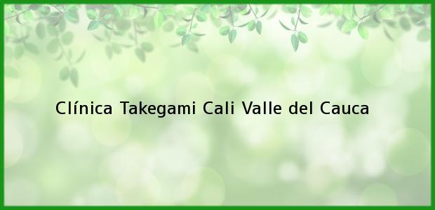 Teléfono, Dirección y otros datos de contacto para Clínica Takegami, Cali, Valle del Cauca, Colombia