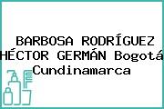 BARBOSA RODRÍGUEZ HÉCTOR GERMÁN Bogotá Cundinamarca