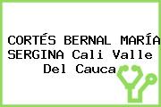 CORTÉS BERNAL MARÍA SERGINA Cali Valle Del Cauca
