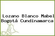 Lozano Blanco Mabel Bogotá Cundinamarca