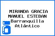MIRANDA GRACIA MANUEL ESTEBAN Barranquilla Atlántico