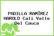 PADILLA RAMÍREZ HAROLD Cali Valle Del Cauca