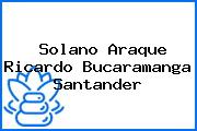 Solano Araque Ricardo Bucaramanga Santander